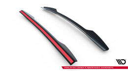 Heck Spoiler Aufsatz Abrisskante passend für Subaru Impreza WRX STI Mk3 Facelift schwarz Hochglanz