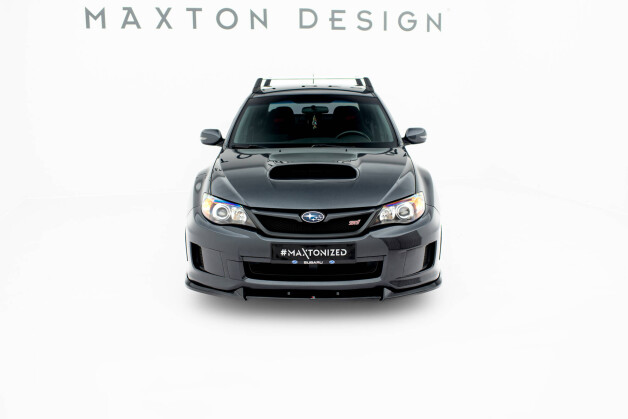 Cup Spoilerlippe Front Ansatz V.2 passend für Subaru Impreza WRX STI Mk3 Facelift schwarz Hochglanz