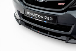 Cup Spoilerlippe Front Ansatz V.2 passend für Subaru Impreza WRX STI Mk3 Facelift schwarz Hochglanz