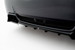 Mittlerer Cup Diffusor Heck Ansatz DTM Look passend für Subaru Impreza WRX STI Mk3 Facelift schwarz Hochglanz