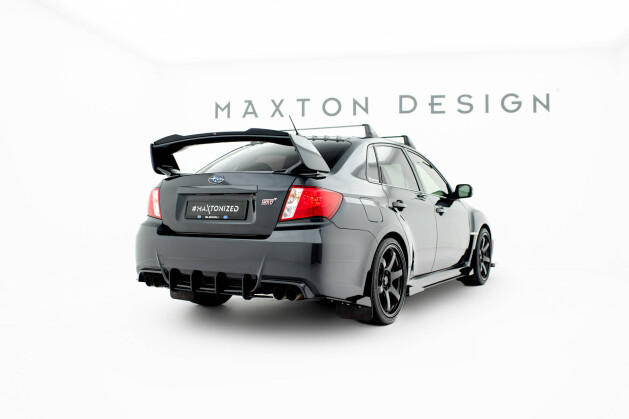 Street Pro Heckschürze Heck Ansatz Diffusor für Subaru Impreza WRX STI Mk3 Facelift SCHWARZ