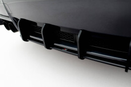 Street Pro Heckschürze Heck Ansatz Diffusor für Subaru Impreza WRX STI Mk3 Facelift SCHWARZ