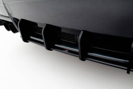 Street Pro Heckschürze Heck Ansatz Diffusor passend für Subaru Impreza WRX STI Mk3 Facelift SCHWARZ
