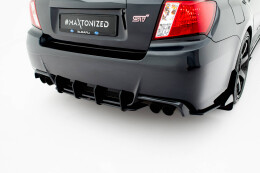 Street Pro Heckschürze Heck Ansatz Diffusor für Subaru Impreza WRX STI Mk3 Facelift ROT
