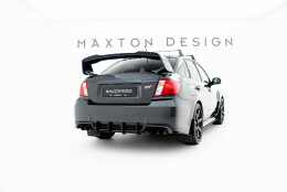 Street Pro Heck Ansatz Flaps Diffusor passend für Subaru Impreza WRX STI Mk3 Facelift SCHWARZ