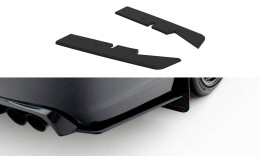 Street Pro Heck Ansatz Flaps Diffusor passend für Subaru Impreza WRX STI Mk3 Facelift SCHWARZ