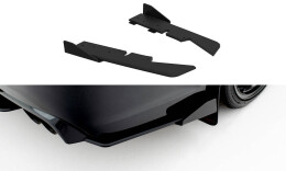 Street Pro Heck Ansatz Flaps Diffusor + Flaps für Ford Subaru Impreza WRX STI Mk3 Facelift schwarz Hochglanz