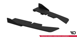 Street Pro Heck Ansatz Flaps Diffusor passend für Subaru Impreza WRX STI Mk3 Facelift ROT+ HOCHGLANZ FLAPS