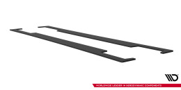 Street Pro Seitenschweller Ansatz Cup Leisten passend für Subaru Impreza WRX STI Mk3 Facelift SCHWARZ