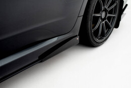 Seitenschweller Flaps passend für Subaru Impreza WRX STI Mk3 FL schwarz Hochglanz