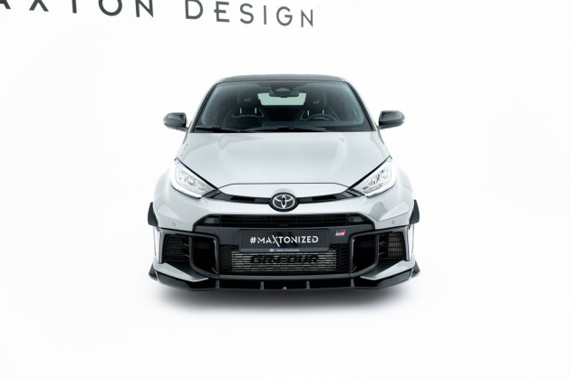 Cup Spoilerlippe Front Ansatz passend für Toyota GR Yaris Mk4 Facelift schwarz Hochglanz