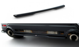 Mittlerer Cup Diffusor Heck Ansatz passend für Toyota GR Yaris Mk4 Facelift schwarz Hochglanz