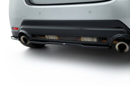 Mittlerer Cup Diffusor Heck Ansatz passend für Toyota GR Yaris Mk4 Facelift schwarz Hochglanz