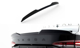 Heck Spoiler Aufsatz Abrisskante 3D für Skoda Octavia RS Liftback MK4 / Mk4 Facelift schwarz Hochglanz