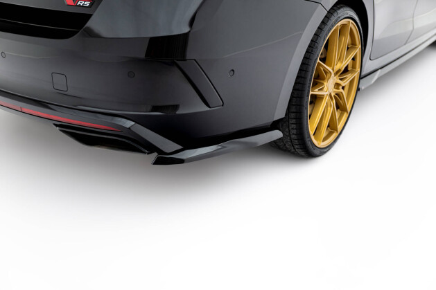 Street+ Heck Ansatz Flaps V.5 passend für Skoda Octavia RS Liftback / Combi Mk4 / Mk4 FL schwarz Hochglanz