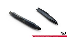 Heck Ansatz Flaps Diffusor V.5 für Skoda Octavia RS Liftback / Combi Mk4 / Mk4 Facelift schwarz Hochglanz