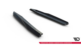Heck Ansatz Flaps Diffusor V.5 passend für Skoda Octavia RS Liftback / Combi Mk4 / Mk4 Facelift schwarz Hochglanz