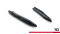Heck Ansatz Flaps Diffusor V.5 passend für Skoda Octavia RS Liftback / Combi Mk4 / Mk4 Facelift schwarz Hochglanz