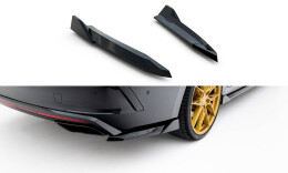 Heck Ansatz Flaps Diffusor V.6 passend für Skoda Octavia RS Liftback / Combi Mk4 / Mk4 Facelift schwarz Hochglanz