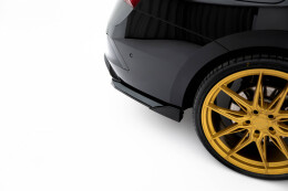 Heck Ansatz Flaps Diffusor V.6 passend für Skoda Octavia RS Liftback / Combi Mk4 / Mk4 Facelift schwarz Hochglanz