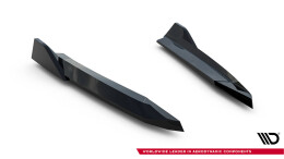 Heck Ansatz Flaps Diffusor V.6 passend für Skoda Octavia RS Liftback / Combi Mk4 / Mk4 Facelift schwarz Hochglanz
