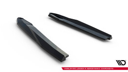Heck Ansatz Flaps Diffusor V.7 passend für Skoda Octavia RS Liftback / Combi Mk4 / Mk4 Facelift schwarz Hochglanz