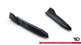Heck Ansatz Flaps Diffusor V.8 für Skoda Octavia RS Liftback / Combi Mk4  schwarz Hochglanz