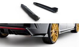 Heck Ansatz Flaps Diffusor V.8 passend für Skoda Octavia RS Liftback / Combi Mk4 / Mk4 Facelift schwarz Hochglanz