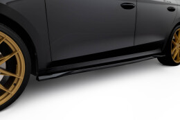 Seitenschweller Ansatz Cup Leisten V.1 passend für Skoda Octavia RS Liftback / Combi Mk4 / Mk4 Facelift schwarz Hochglanz