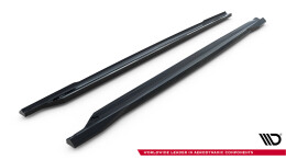 Seitenschweller Ansatz Cup Leisten V.1 passend für Skoda Octavia RS Liftback / Combi Mk4 / Mk4 Facelift schwarz Hochglanz