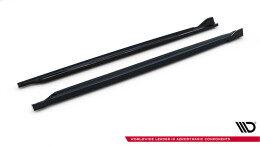 Seitenschweller Ansatz Cup Leisten V.2 passend für Skoda Octavia RS Liftback / Combi Mk4 / Mk4 Facelift schwarz Hochglanz