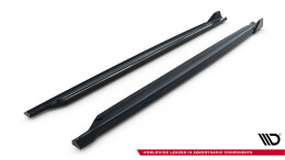Seitenschweller Ansatz Cup Leisten V.2 passend für Skoda Octavia RS Liftback / Combi Mk4 / Mk4 Facelift schwarz Hochglanz