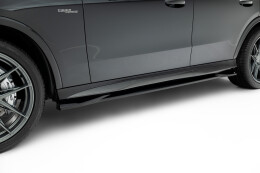 Seitenschweller Ansatz Cup Leisten passend für Mercedes-AMG GLC 43 X254 schwarz Hochglanz