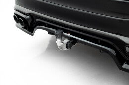 Mittlerer Cup Diffusor Heck Ansatz DTM Look für Mercedes-AMG GLC 43 X254 schwarz Hochglanz