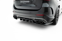 Mittlerer Cup Diffusor Heck Ansatz DTM Look für Mercedes-AMG GLC 43 X254 schwarz Hochglanz