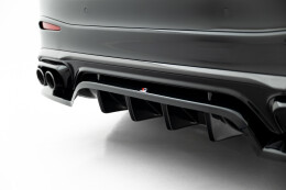 Mittlerer Cup Diffusor Heck Ansatz DTM Look passend für Mercedes-AMG GLC 43 X254 schwarz Hochglanz