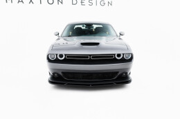 Cup Spoilerlippe Front Ansatz passend für Dodge Challenger GT Mk3 Facelift schwarz Hochglanz