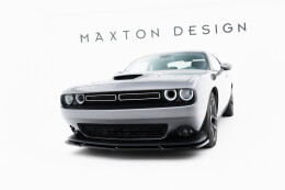 Cup Spoilerlippe Front Ansatz passend für Dodge Challenger GT Mk3 Facelift schwarz Hochglanz