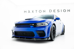 Cup Spoilerlippe Front Ansatz für Dodge Charger RT Scat Paket Widebody Mk3 Facelift schwarz Hochglanz