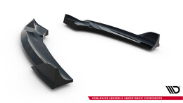 Heck Ansatz Flaps Diffusor für Dodge Charger RT Scat Paket Widebody Mk3 Facelift schwarz Hochglanz