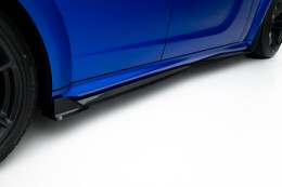 Seitenschweller Ansatz Cup Leisten für Dodge Charger RT Scat Paket Widebody Mk3 Facelift schwarz Hochglanz