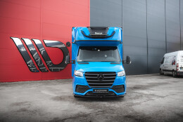 Cup Spoilerlippe Front Ansatz passend für Mercedes-Benz Sprinter Mk3 schwarz Hochglanz