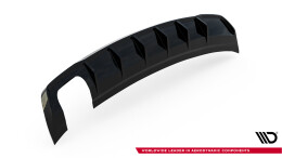 Heck Ansatz Diffusor für Audi A3 Limousine 8V  (Doppelauspuff li.endrohr)