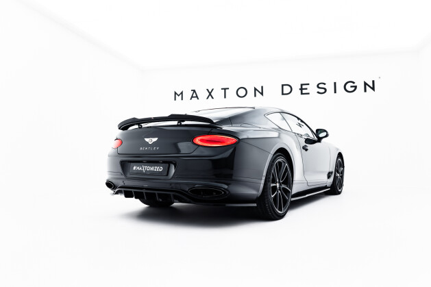 Heck Spoiler Aufsatz Abrisskante passend für Bentley Continental GT Coupe Mk3 schwarz Hochglanz