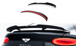 Heck Spoiler Aufsatz Abrisskante für Bentley Continental GT Coupe Mk3 schwarz Hochglanz