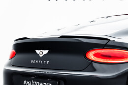 Heck Spoiler Aufsatz Abrisskante für Bentley Continental GT Coupe Mk3 schwarz Hochglanz