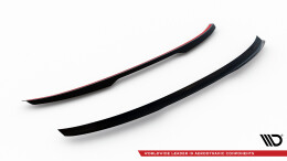 Heck Spoiler Aufsatz Abrisskante passend für Bentley Continental GT Coupe Mk3 schwarz Hochglanz