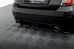 Street Pro Heckschürze Heck Ansatz Diffusor für Abarth 500 Mk1 SCHWARZ-ROT