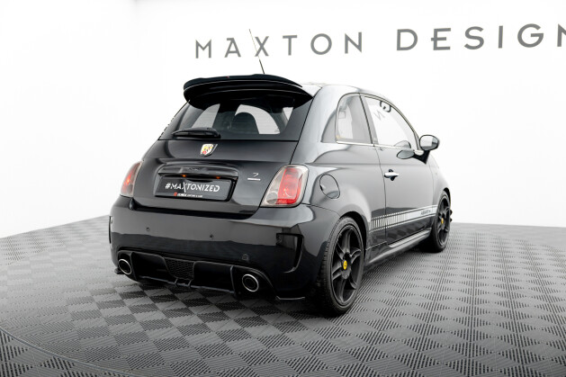Street Pro Heckschürze Heck Ansatz Diffusor passend für Abarth 500 Mk1 ROT
