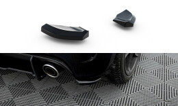 Heck Ansatz Flaps Diffusor V.2 passend für Abarth 500 Mk1 schwarz Hochglanz